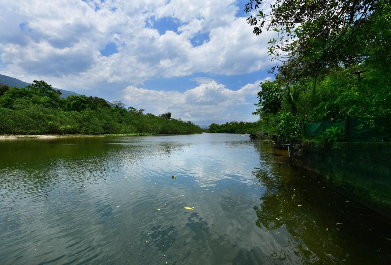 Вілла Casa A Beira Do Rio Jaguareguava Na Mata Atlantica Em Bertioga Sp Екстер'єр фото